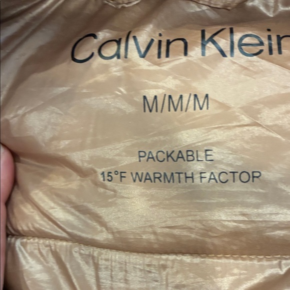 Calvin Klein Women's Tan Puffer Jacket - Picture 2 of 6